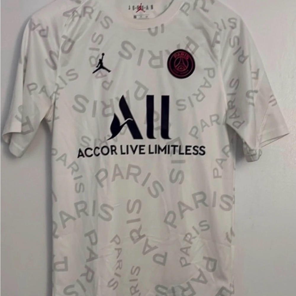 Jordan White Paris Saint-Germain 'All' Logo Soccer Jersey